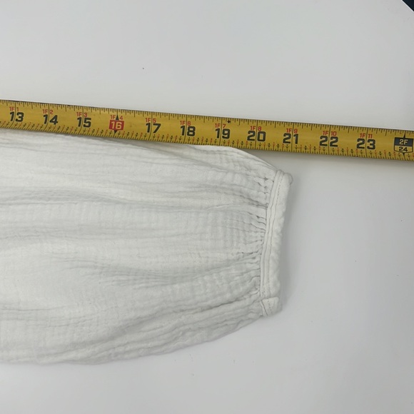 Universal Thread Goods Co. White Gauze Peasant Blouse Women's Sz. X-Small - Picture 8 of 8